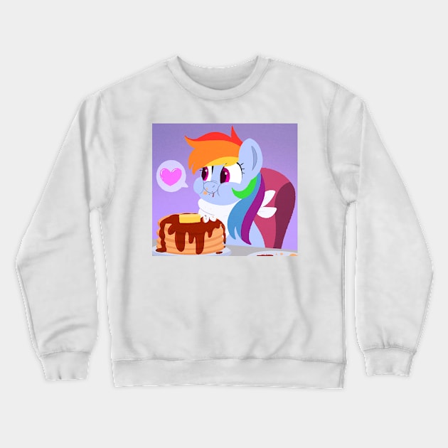 Rainbow Pancakes Crewneck Sweatshirt by SodaPopBlast